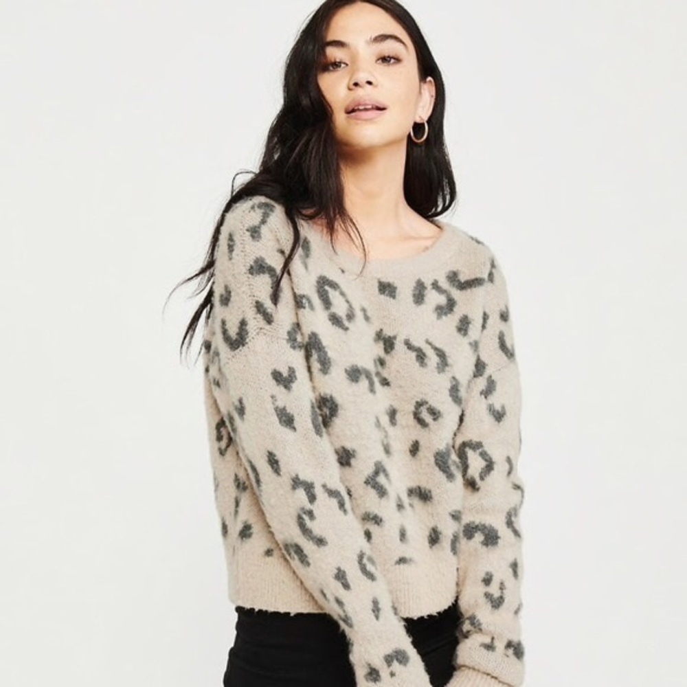 Abercrombie and Fitch cheetah sweater